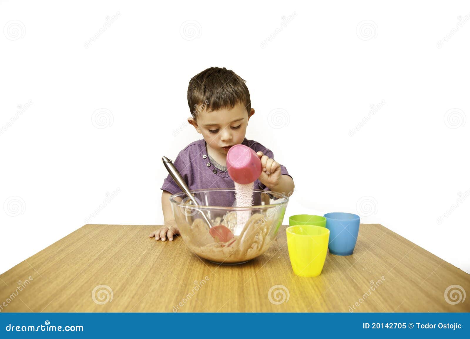 Toddler Baking stock image. Image of baking, mixture 20142705