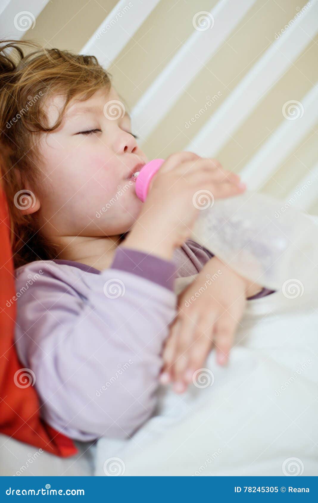 Toddler with bottle stock image. Image of feeding, healthy 78245305