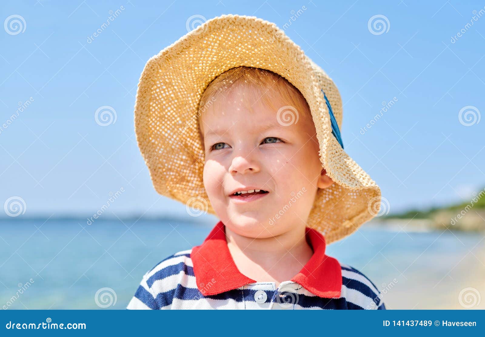 Toddler boy on beach stock image. Image of travel, macedonia 141437489