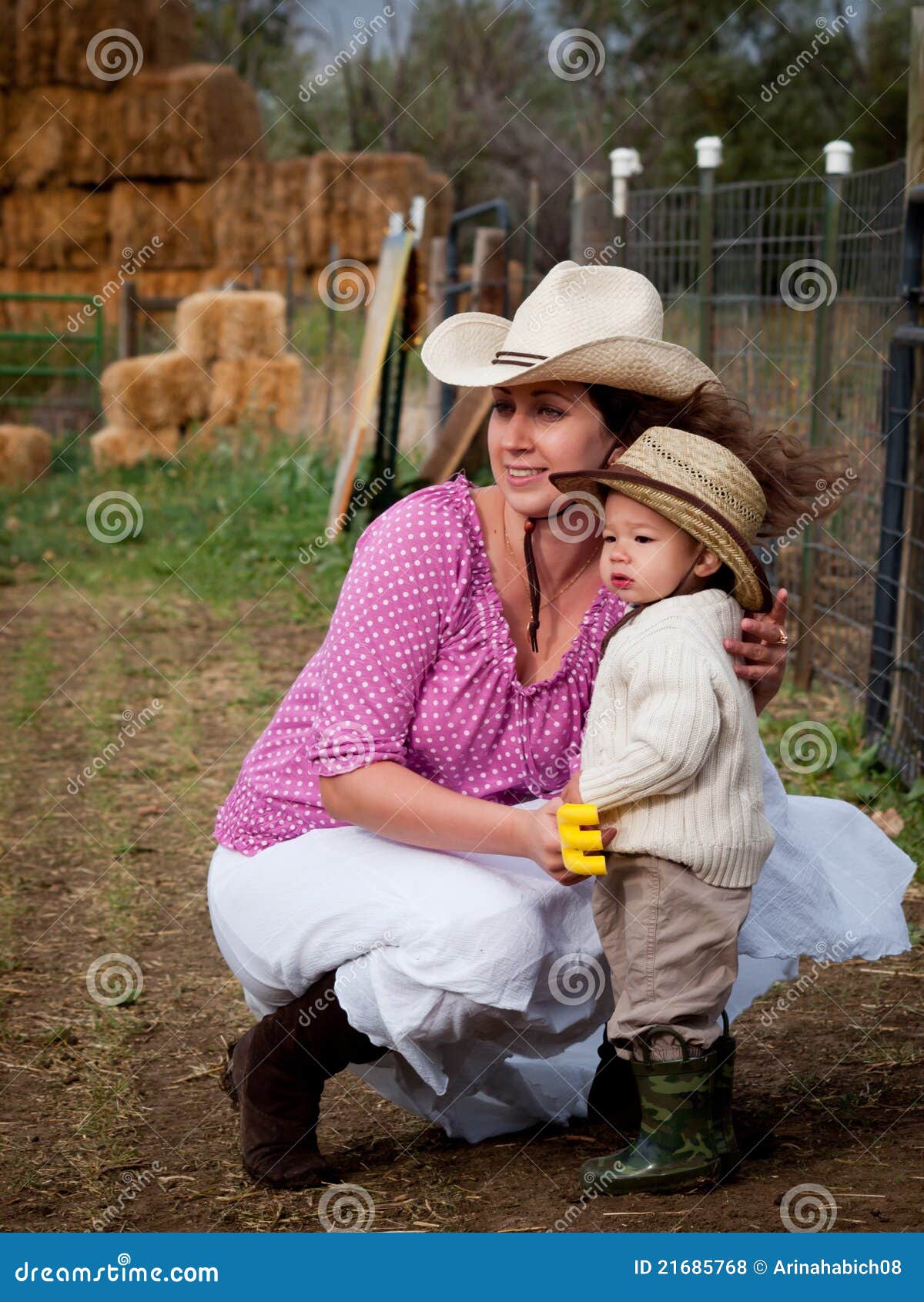 Toddler on the Farm stock photo. Image of child, mother 21685768