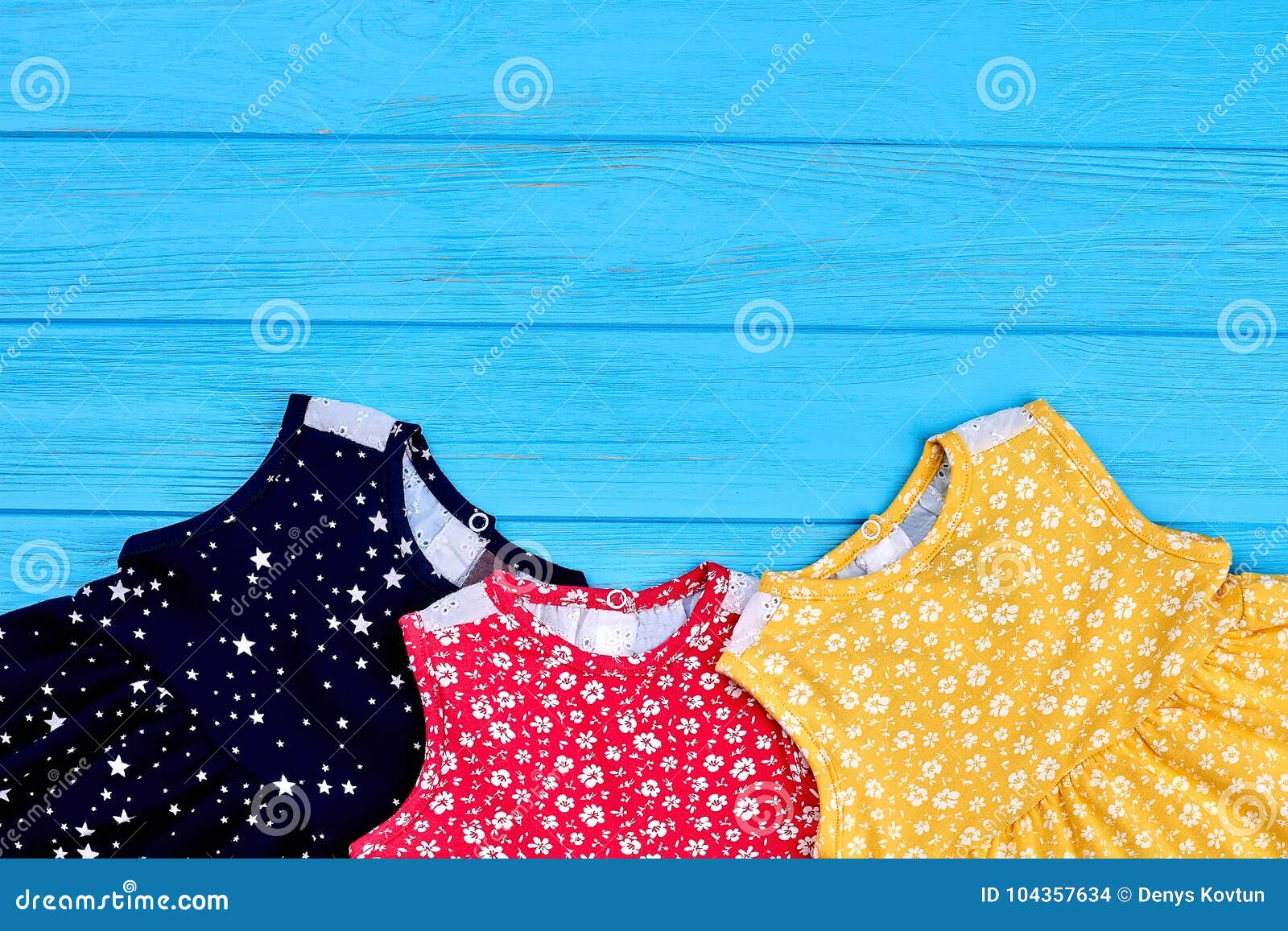 Toddler Girls Natural Summer Dresses. Stock Photo - Image of casual ...