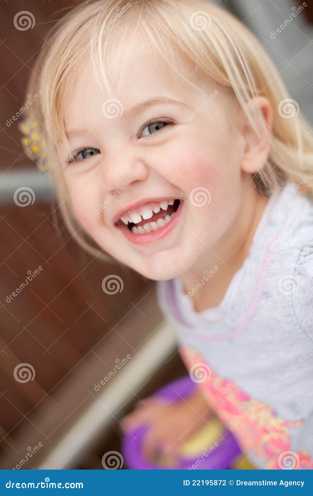 toddler laughing