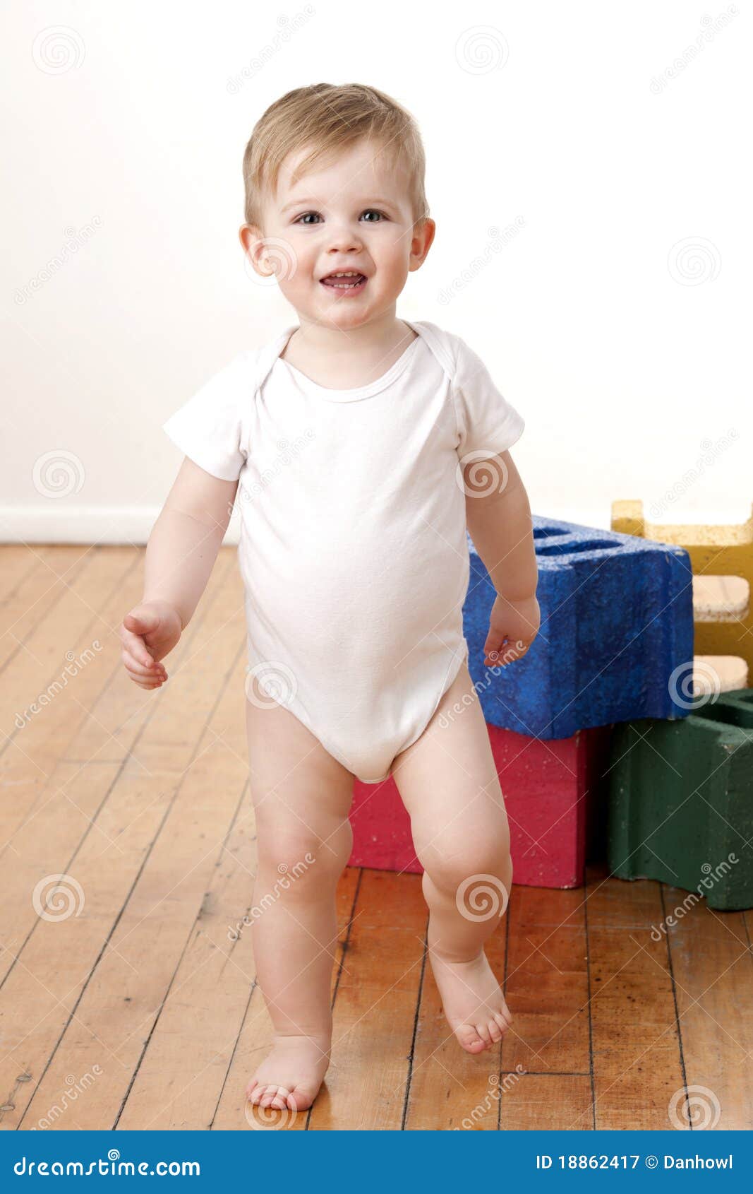 Toddler Playing with Blocks Stock Image - Image of activity, creativity ...