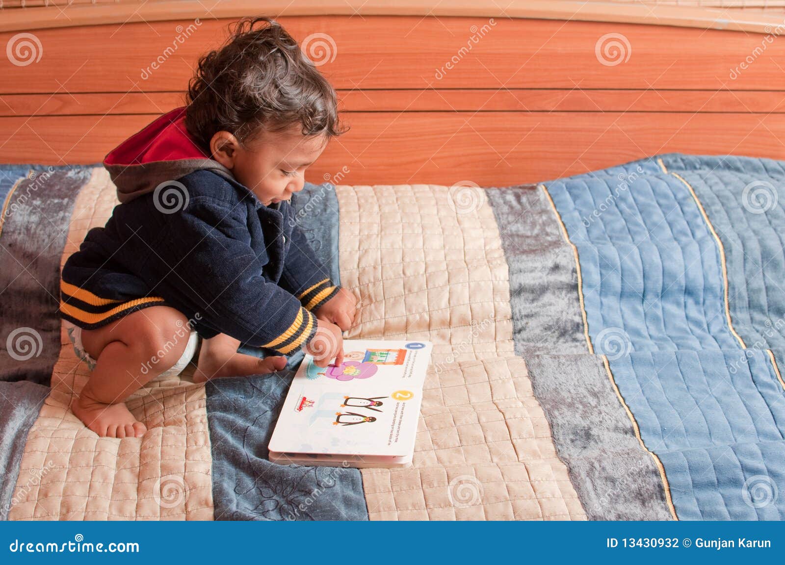 toddler reading book