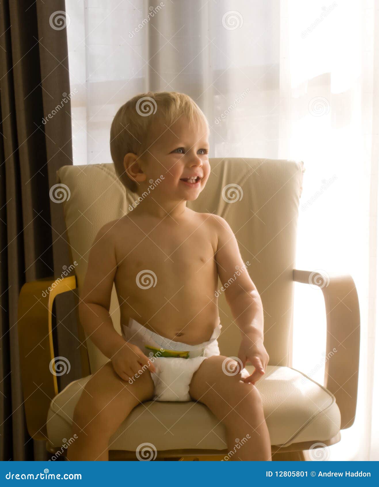 Toddler Smiling Stock Image Image Of Little Beautiful 12805801