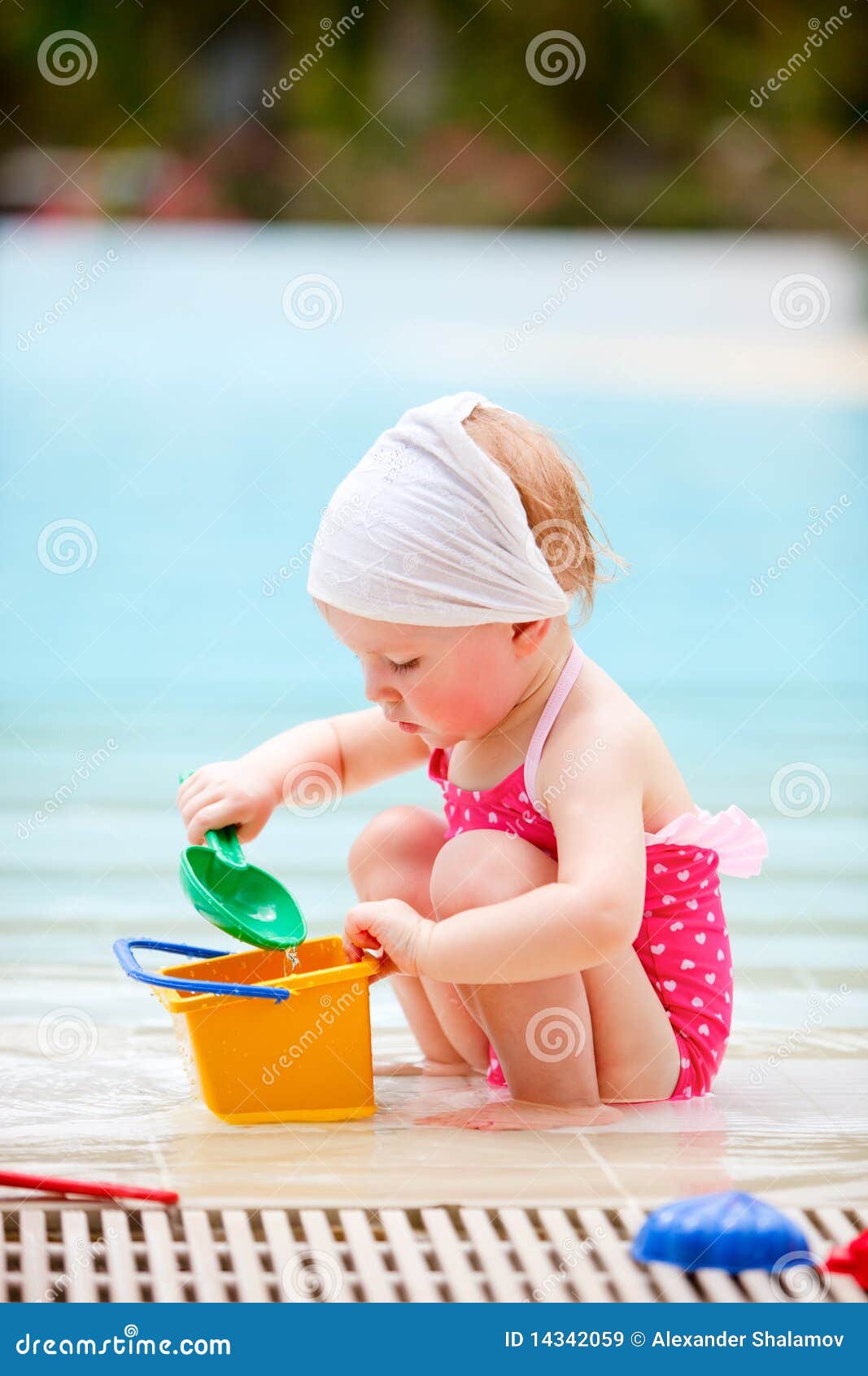 Toddler on vacation stock image. Image of recreational 14342059