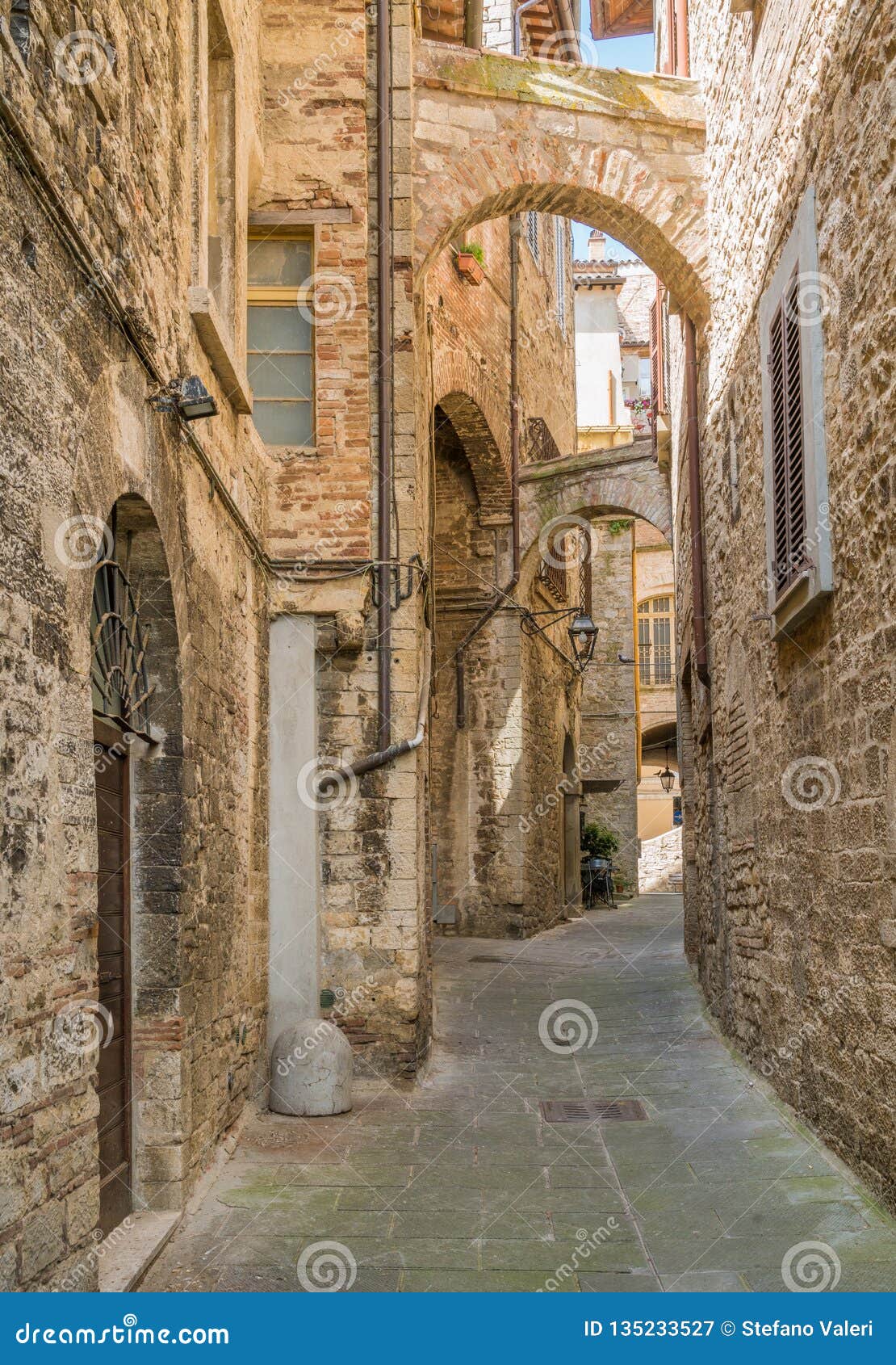 Todi, Beautiful Town in the Province of Perugia, Umbria, Central Italy ...