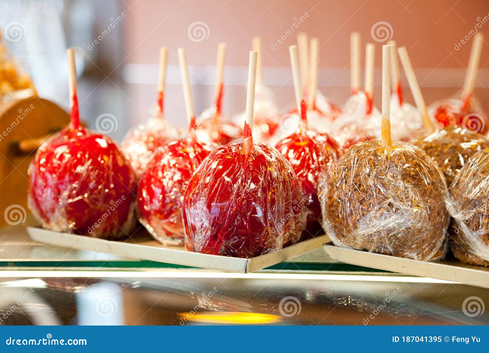 Red Toffee Apple stock image. Image of caramel, apple 187041395
