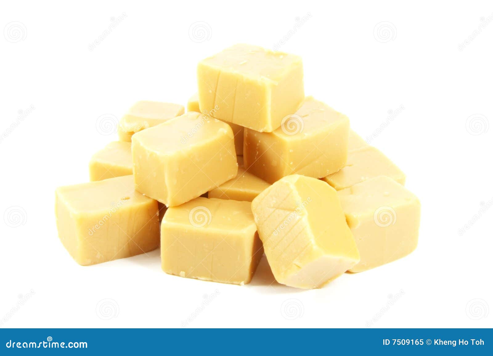 Toffee Sweets stock image. Image of squarish, candy, cubes 7509165