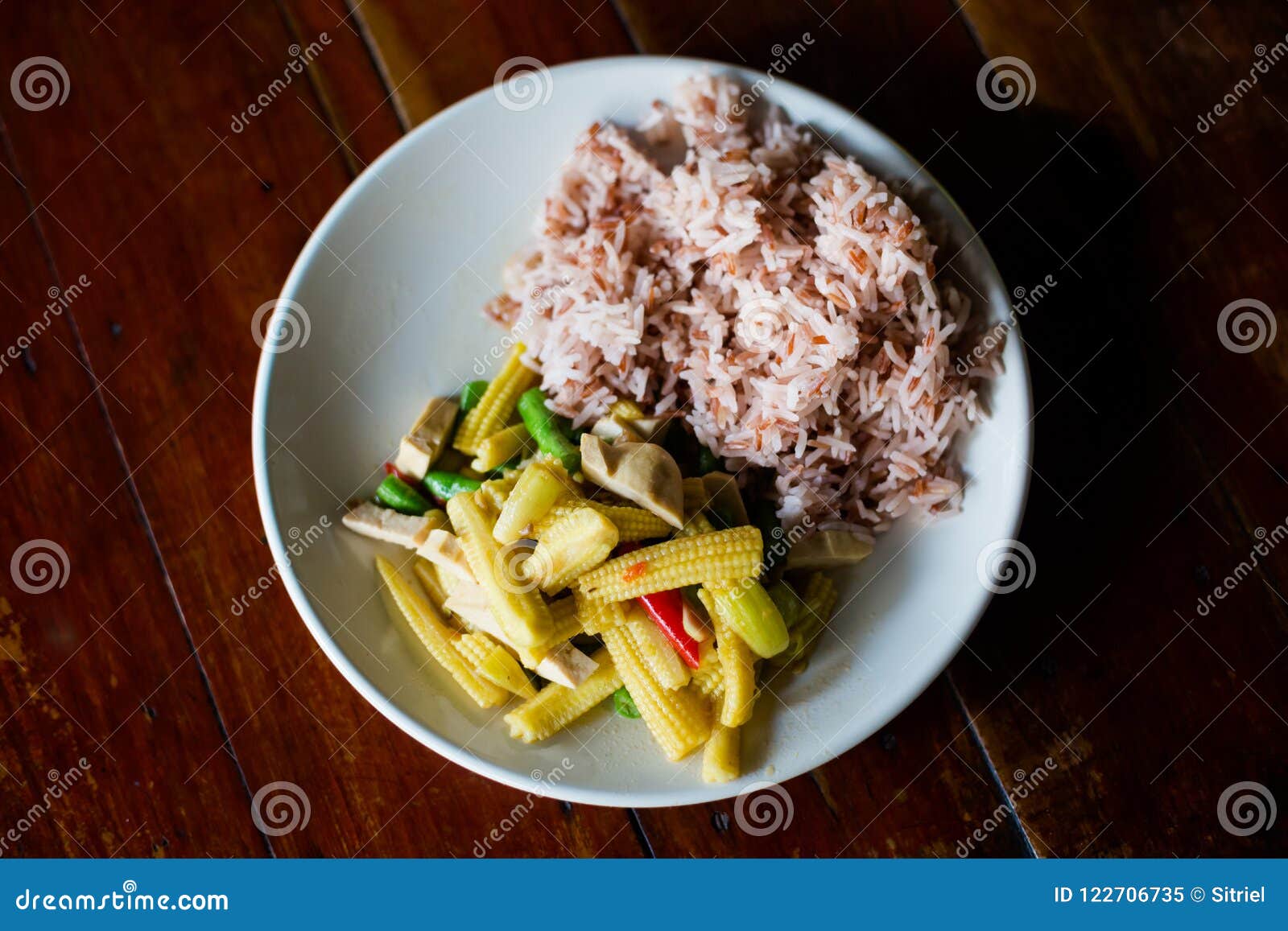 Tofu Baby Corn Thai Stirfry Stock Image - Image of dinner, green: 122706735