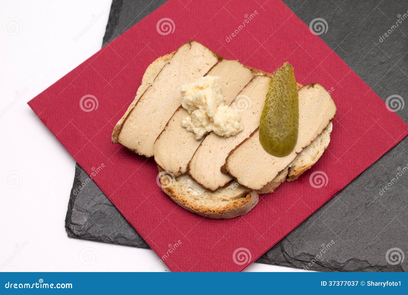 Tofu on bread stock image. Image of smoked, break, dinner 37377037