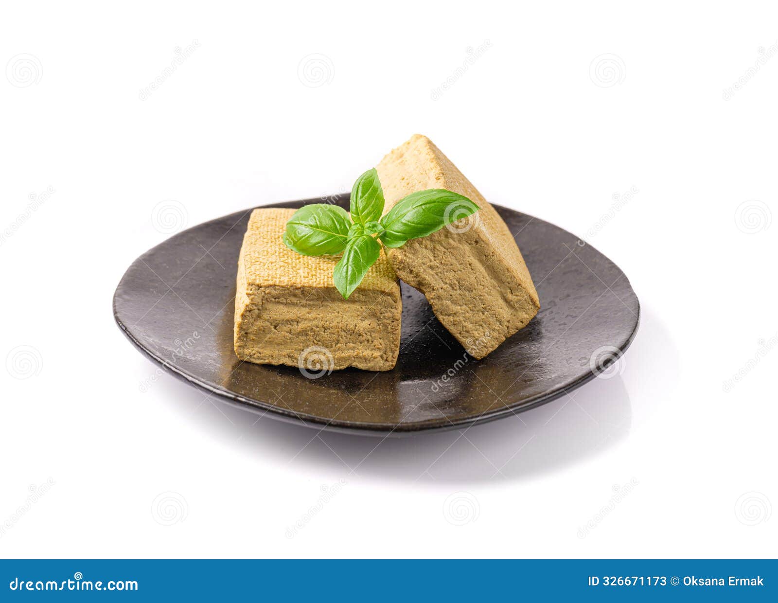 tofu cheese , smoked vegan cheese slice, sliced soya bean curd, soy protein or tsp