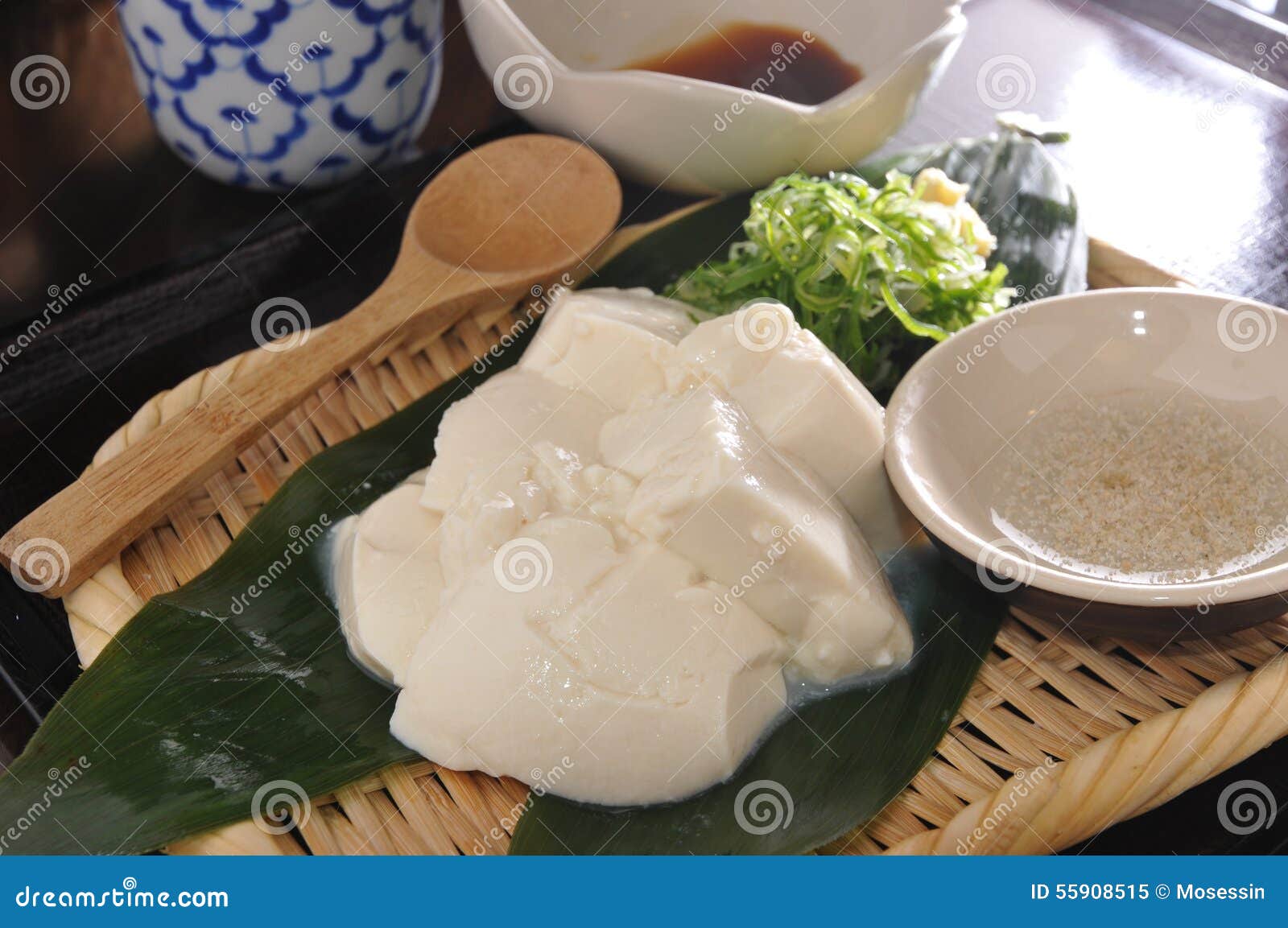 Tofu dessert stock image. Image of plate, micro, style - 55908515