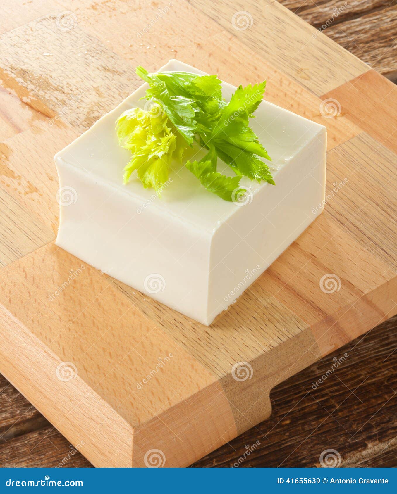 Tofu stock image. Image of cube, leaves, japan, dish - 41655639