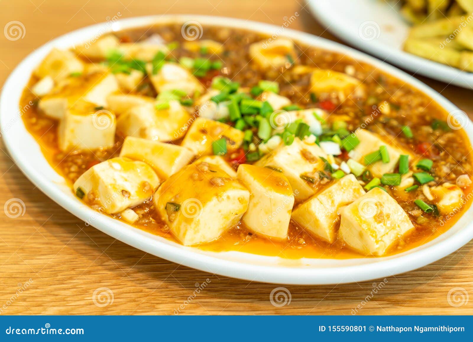 Tofu with Gravy Sauce stock image. Image of meal, cooking 155590801