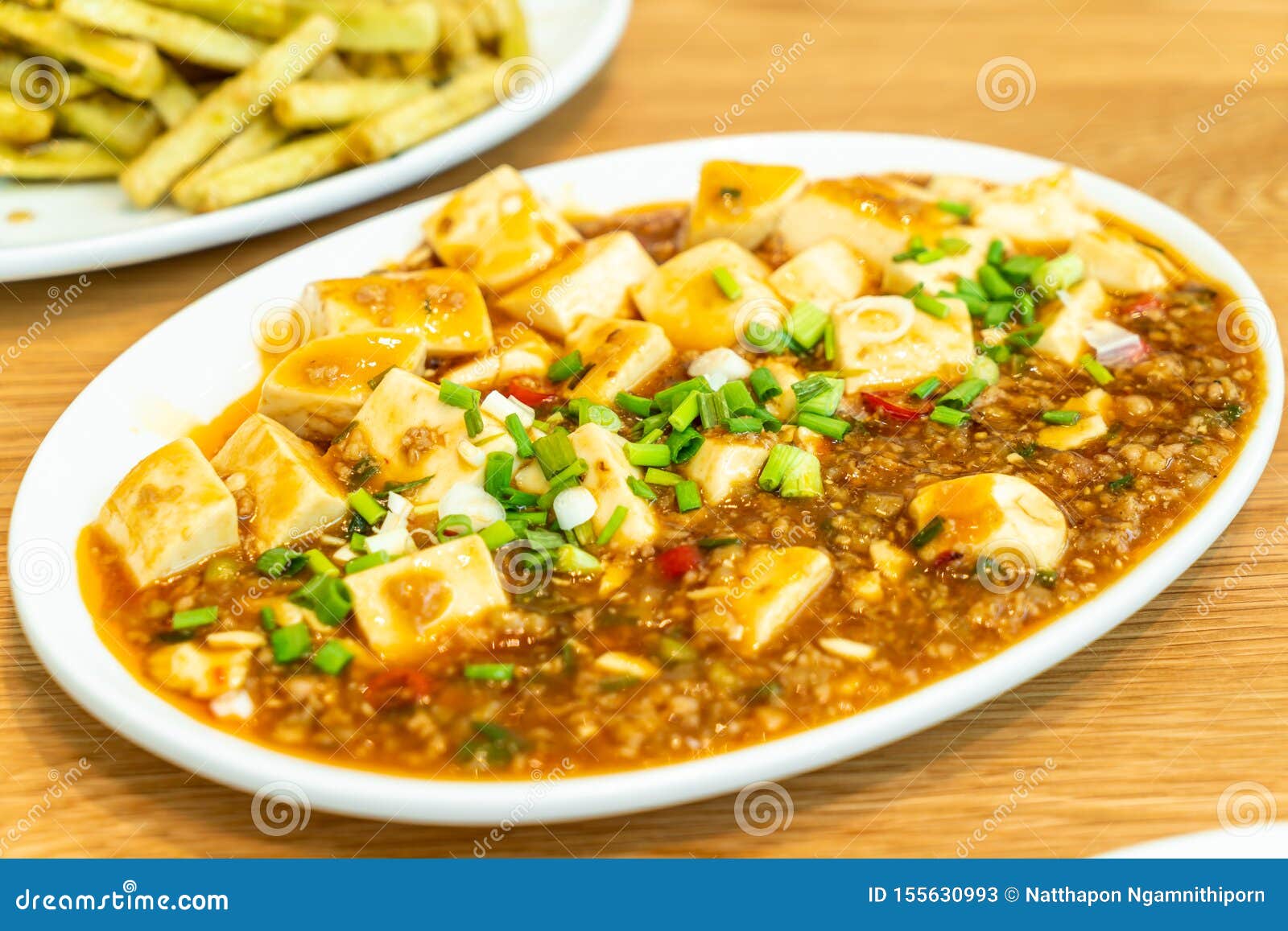 Tofu with Gravy Sauce stock image. Image of gourmet 155630993