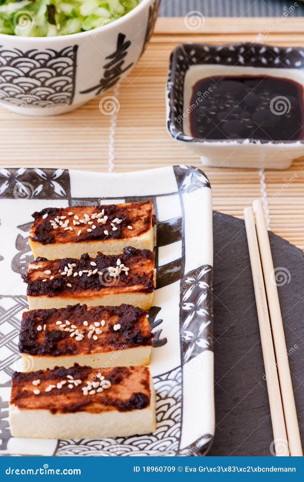 Tofu with Miso Marinade stock image. Image of marinade 18960709