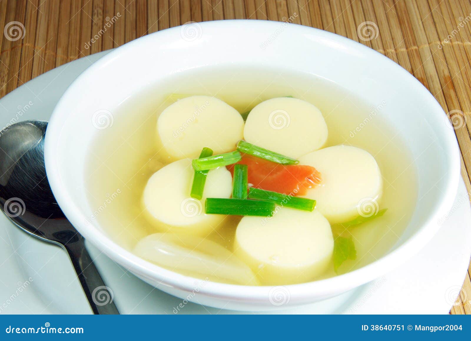 Tofu soup. stock image. Image of cuisine, soup, restaurant 38640751