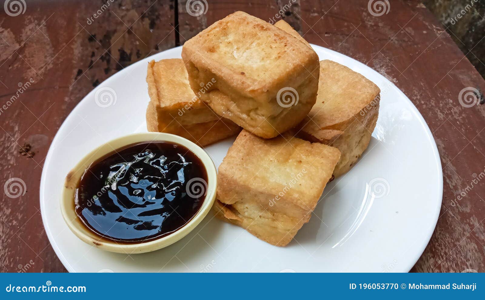 Tofu Tradicional De Indonesia Hecho De Soja Foto de archivo - Imagen de