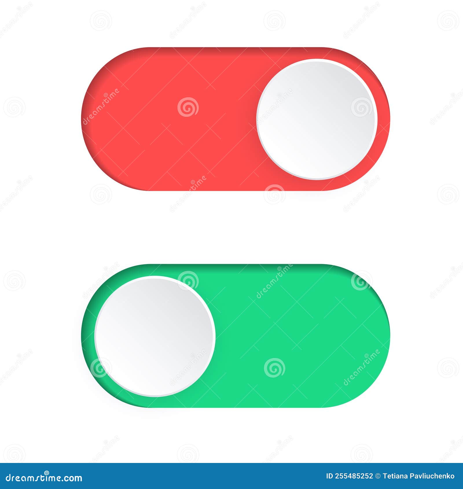 Toggle button icon stock vector. Illustration of mobile - 255485252