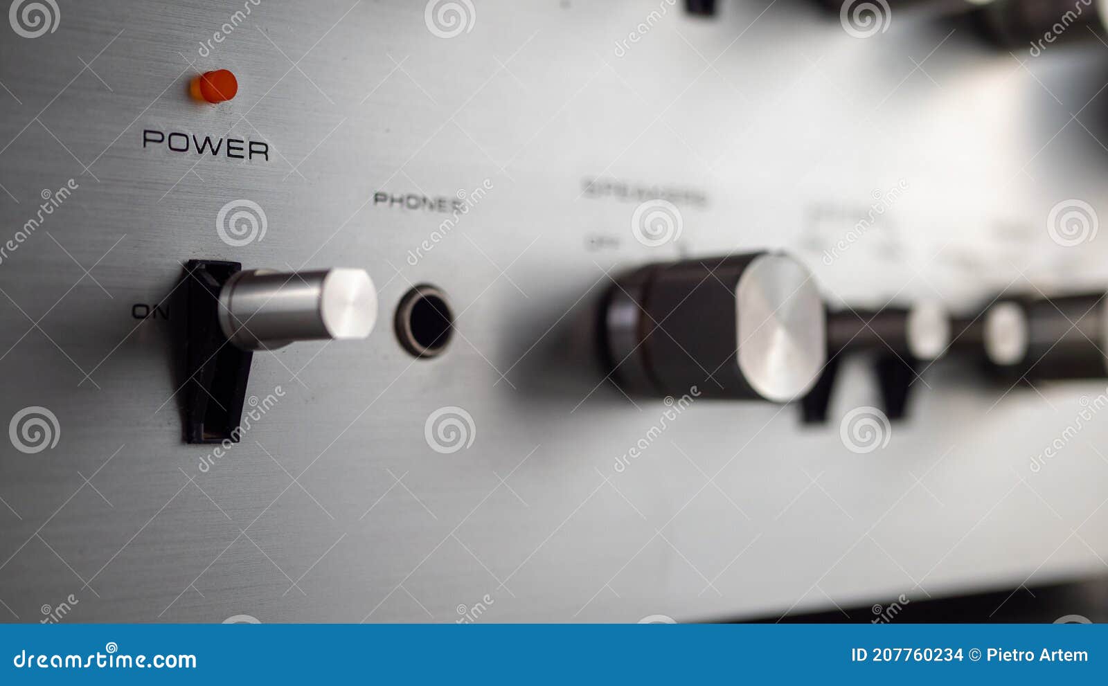 toggle switch to position on and off. closeup. shallow depth of field