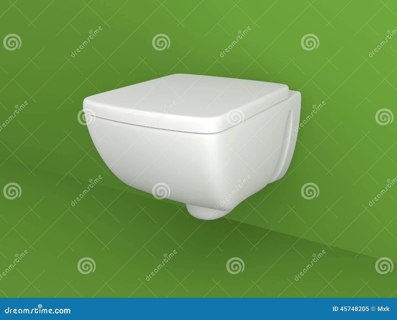 Toilet appliance stock illustration. Illustration of green 45748205