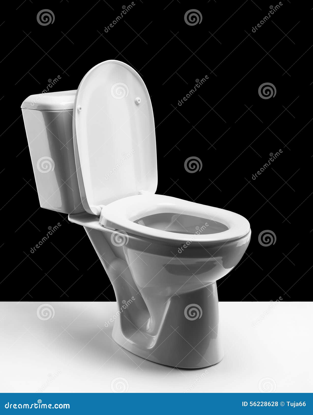 Toilet bowl stock photo. Image of restroom, isolated 56228628