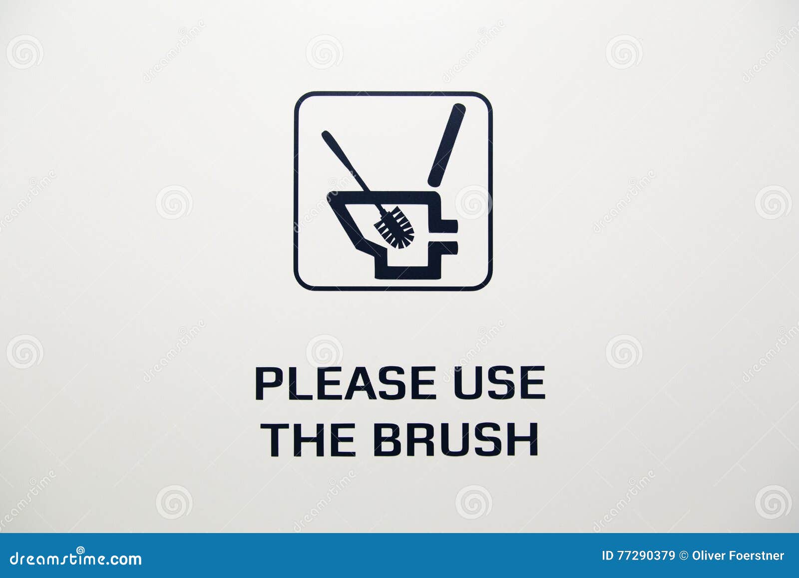 Toilet brush sign stock image. Image of accessory, restroom 77290379