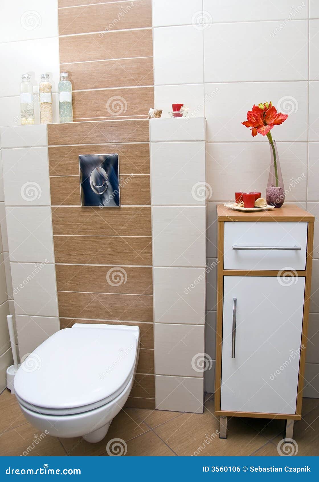 Toilet corner. stock photo. Image of cosmetics, floor 3560106