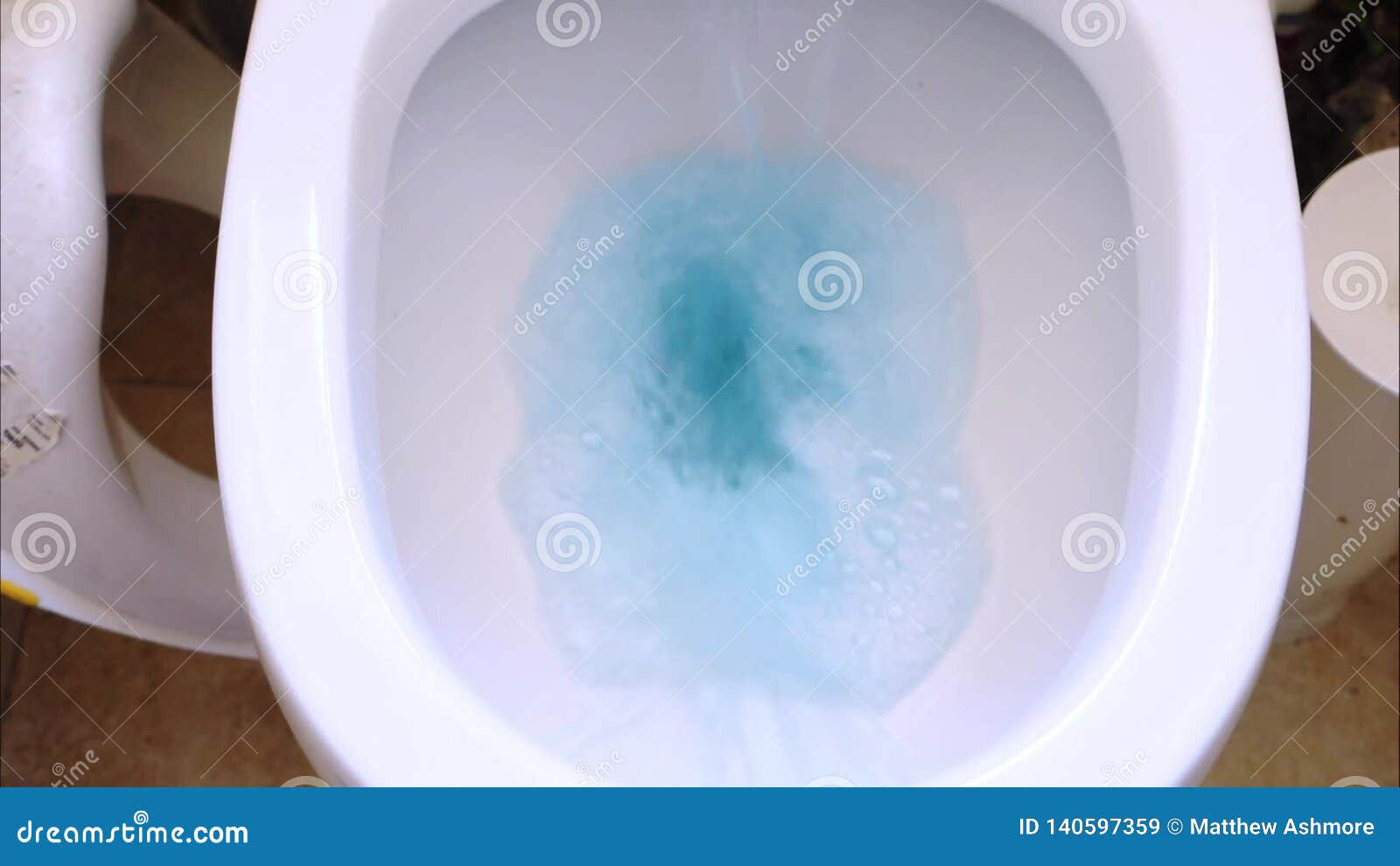 A toilet flushing stock video. Video of ceramic, flushed 140597359