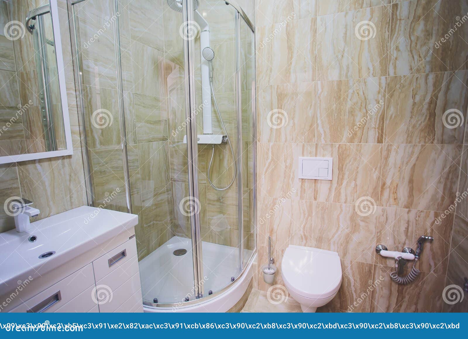 toilet that glows in a standard modern bathroom.