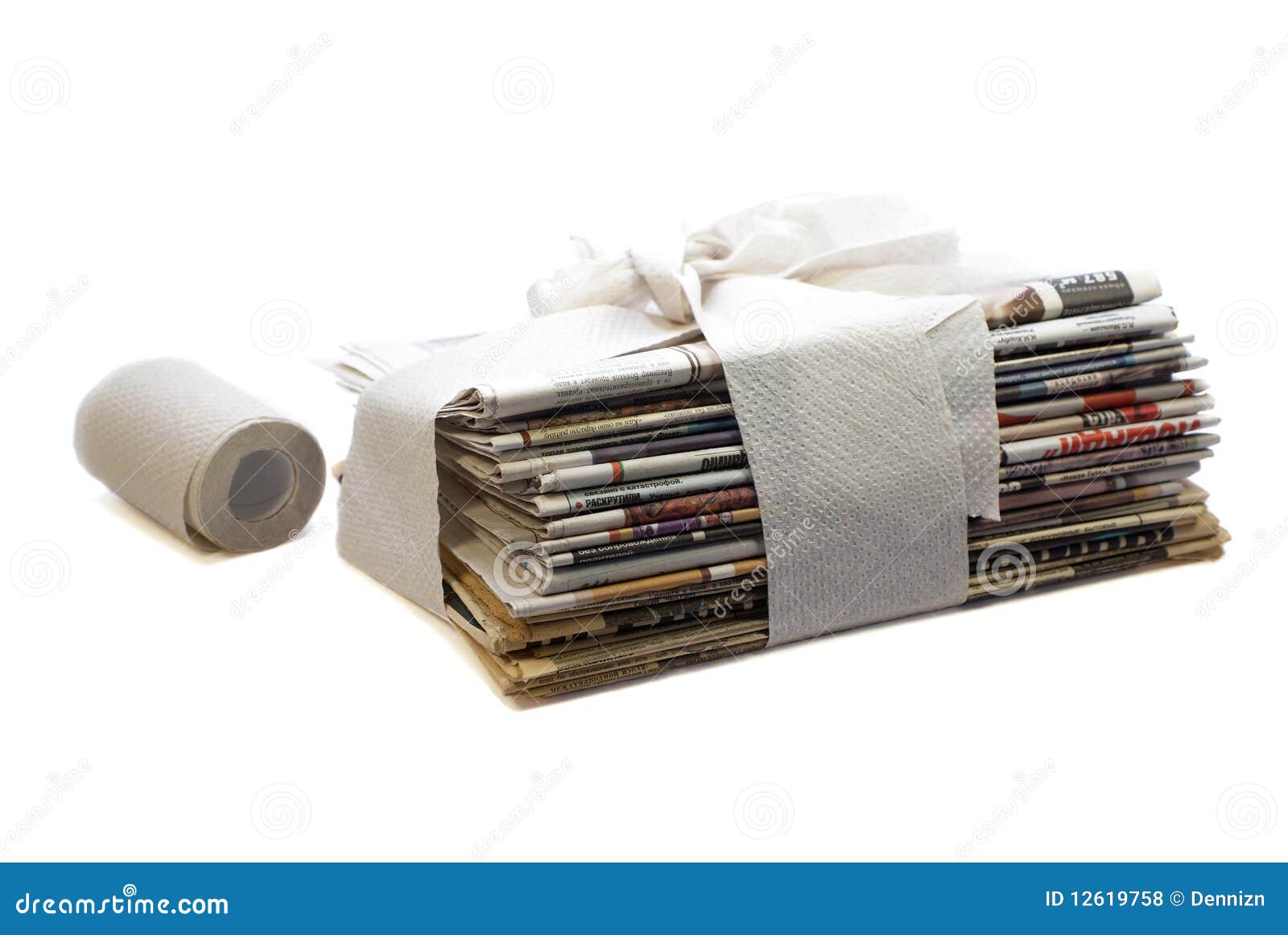 Toilet newspapers concept stock photo. Image of newspapers 12619758