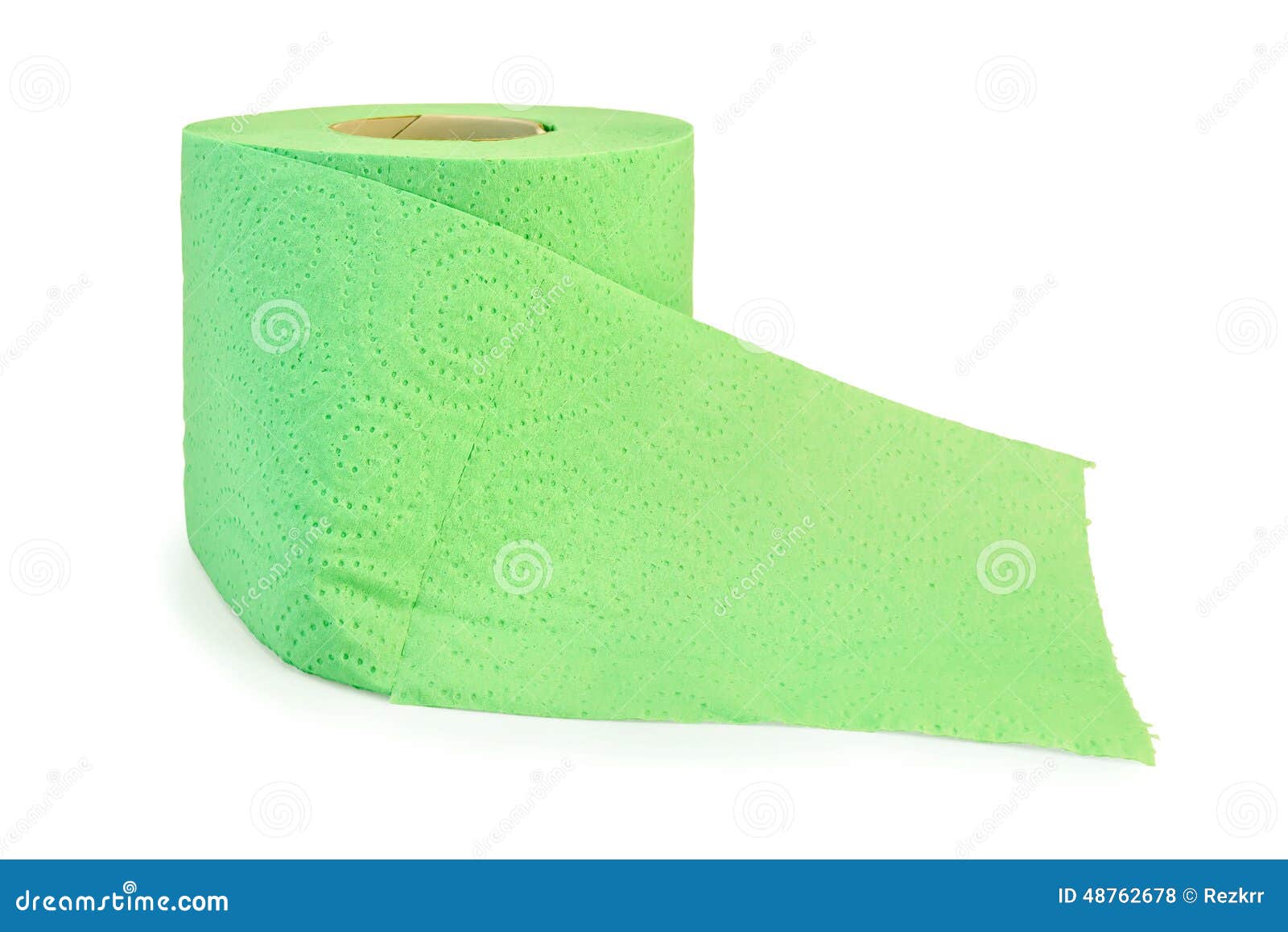 Toilet Paper Green With Perforation Stock Photo Image of hygiene