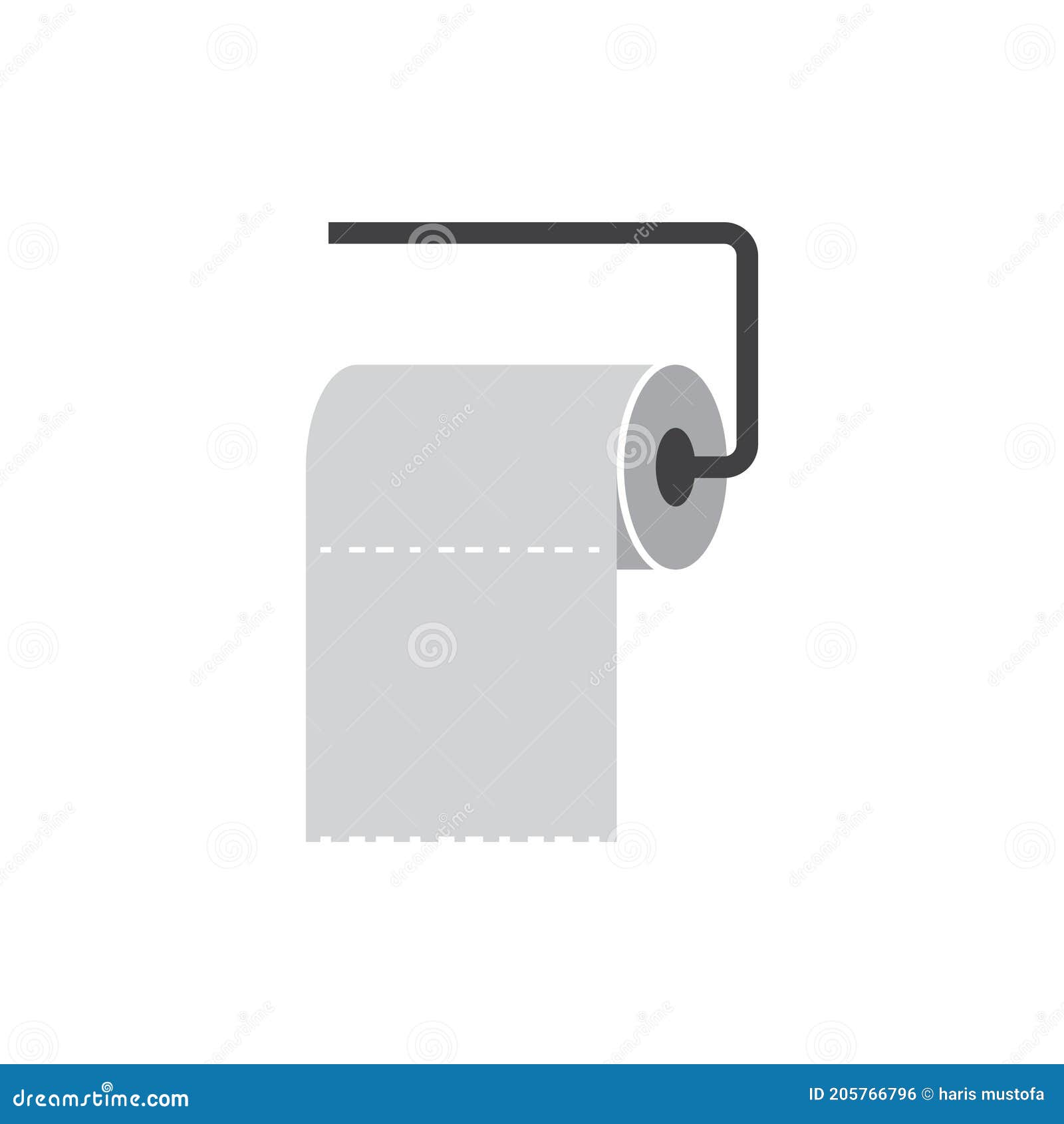 Toilet Paper Icon Design Template Vector Isolated Stock Vector
