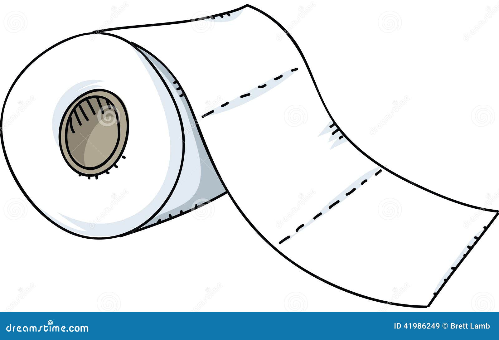 Toilet Paper Roll stock illustration. Illustration of paper - 41986249