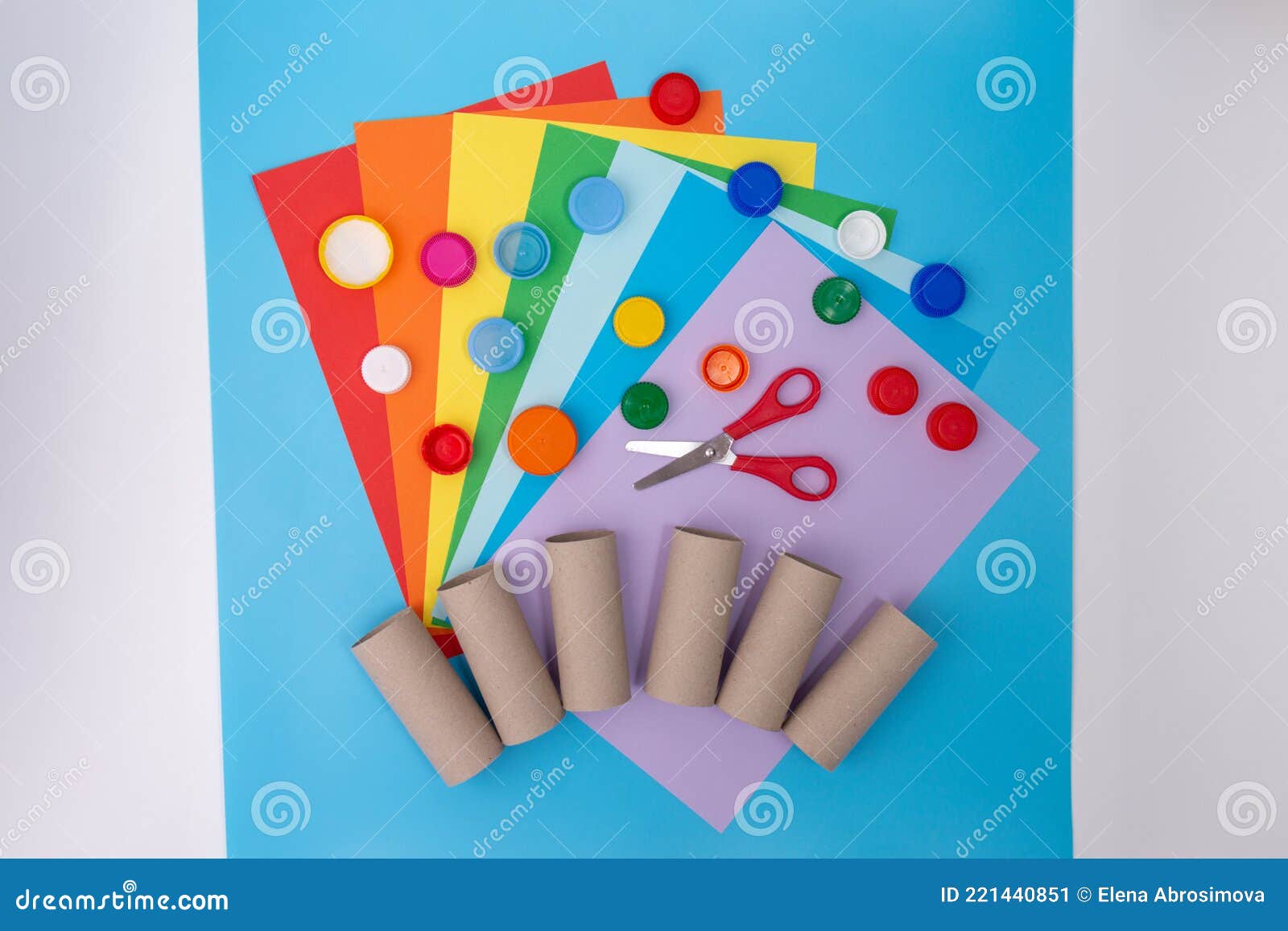 Toilet Paper Roll Craft Concept for Kid and Kindergarten, DIY, Tutorial, Step by Step