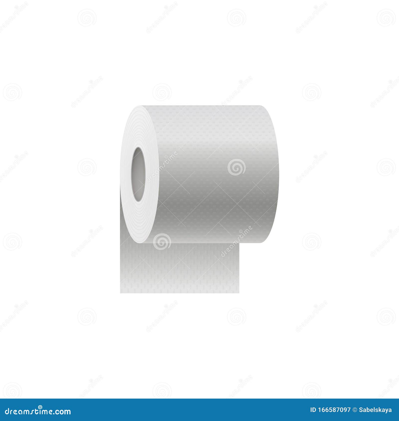 Download Toilet Paper Roll 3d Realistic Vector Mockup Illustration ...