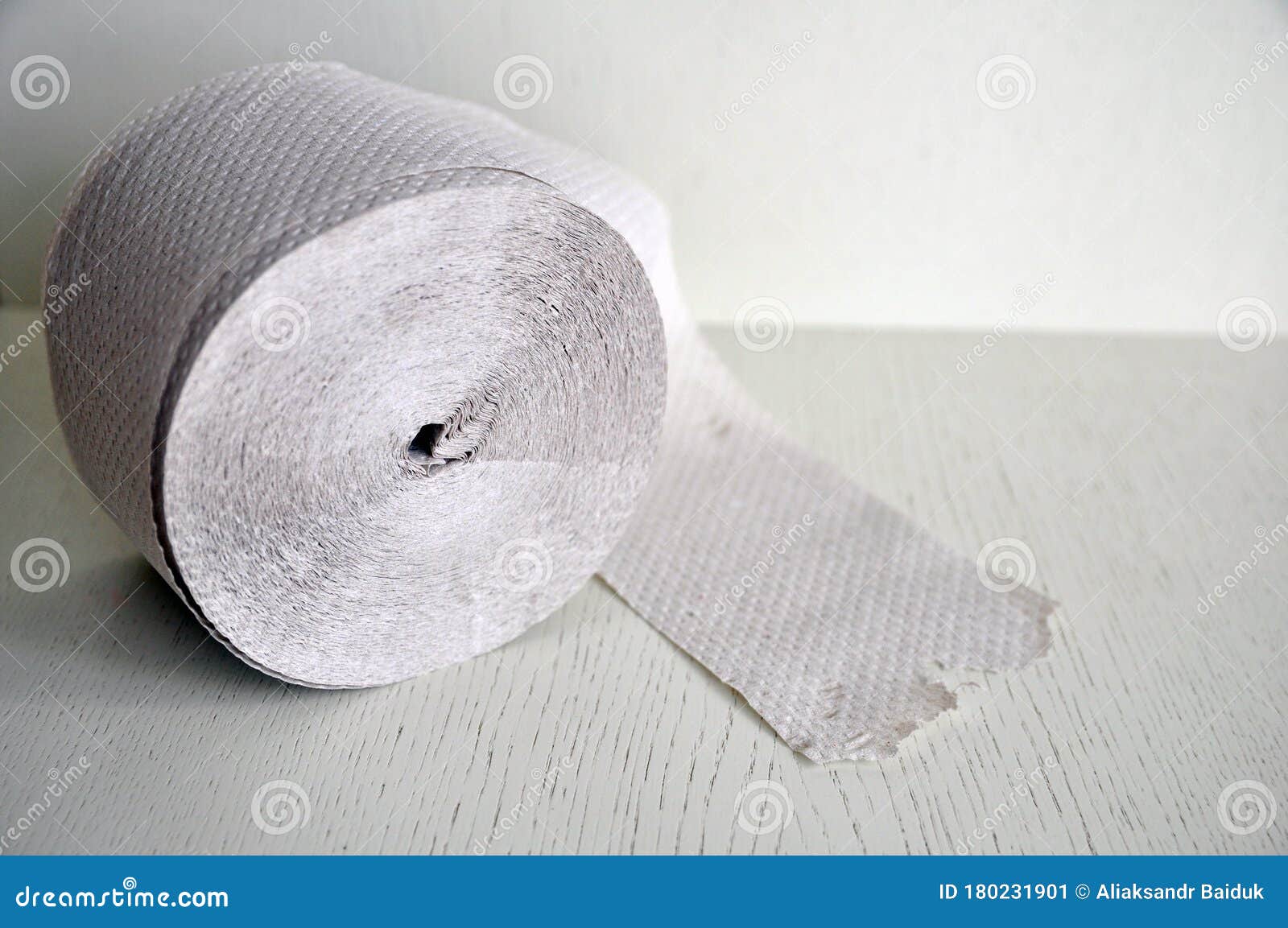 toilet paper roll on a white surface. excellent adhesion and strength