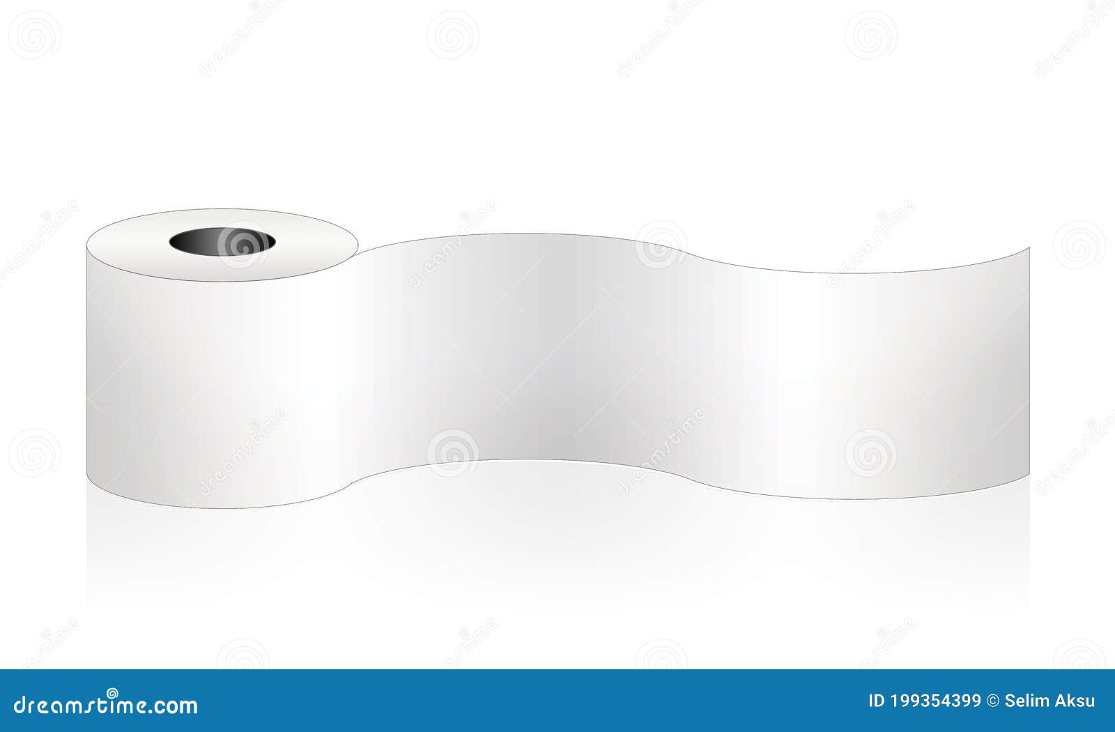 Toilet Paper Swoosh Banner. Stock Image - Illustration of paper, swoosh ...