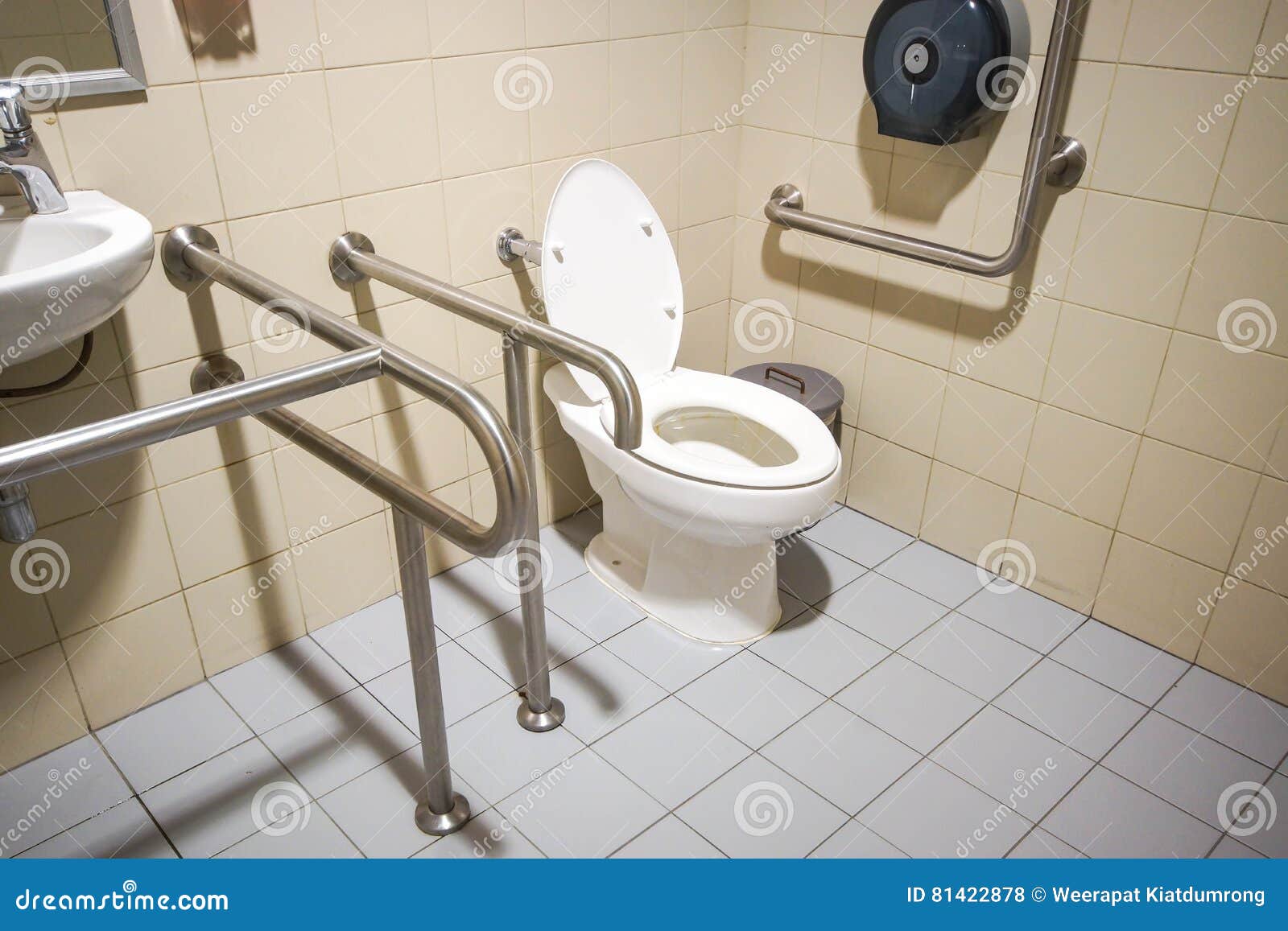 Toilet for People with Disability Stock Photo Image of bath, clean