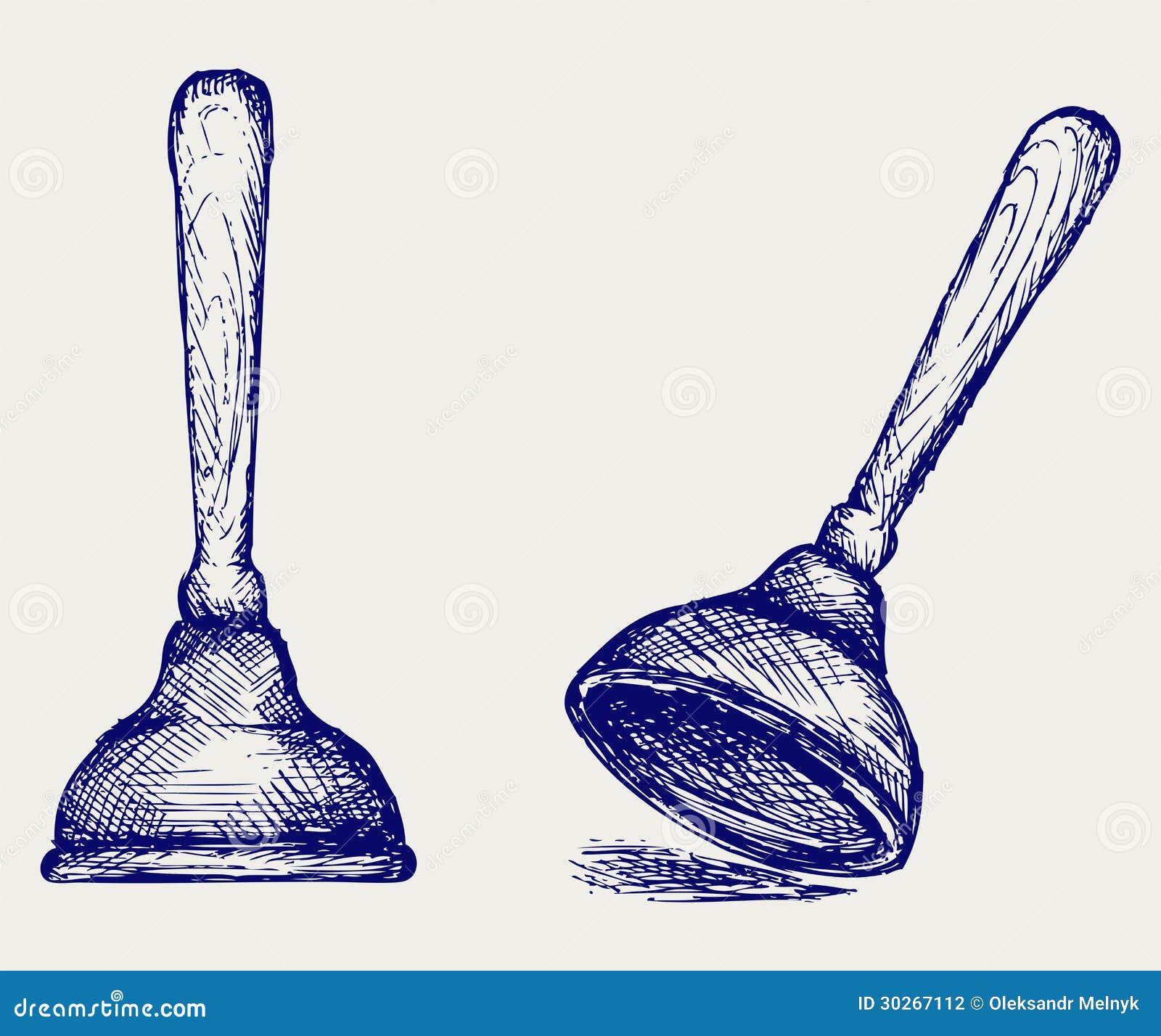 Toilet plunger stock vector. Illustration of plumbing 30267112