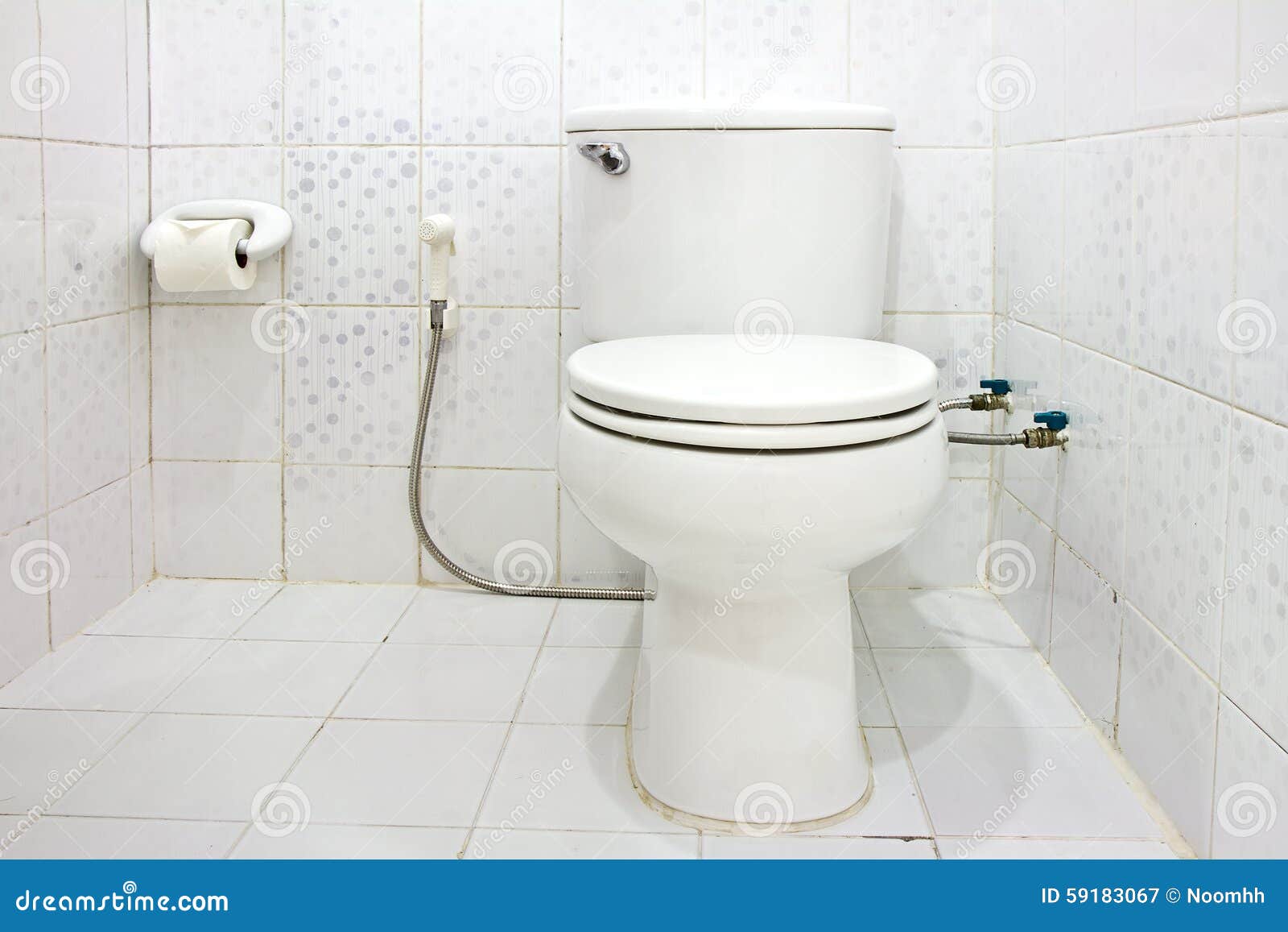 Toilet seat in bathroom stock image. Image of empty, strip 59183067