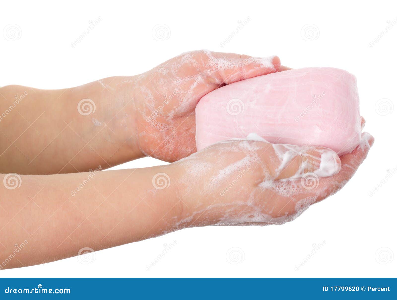 Toilet Soap in Child S Hands Stock Photo Image of studio, disinfect