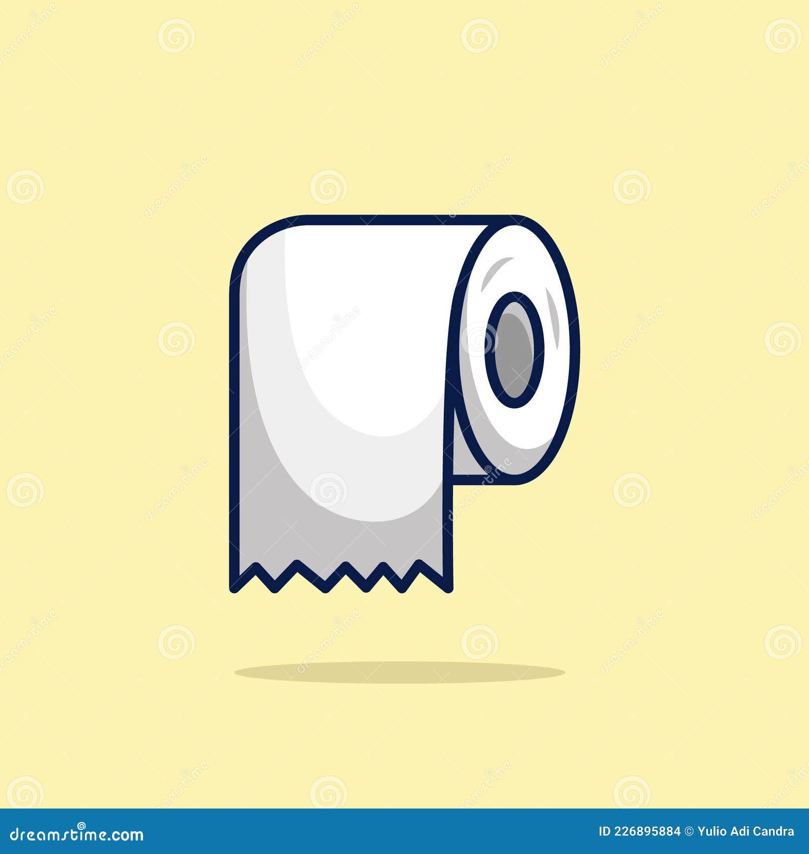 Toilet Tissue Modern Style Illustration Vector Image, Toilet Tissue
