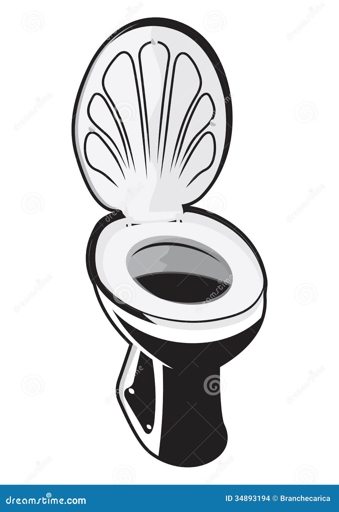Toilet (toilet bowl) stock vector. Illustration of lavatory - 34893194, image size:1119x1690