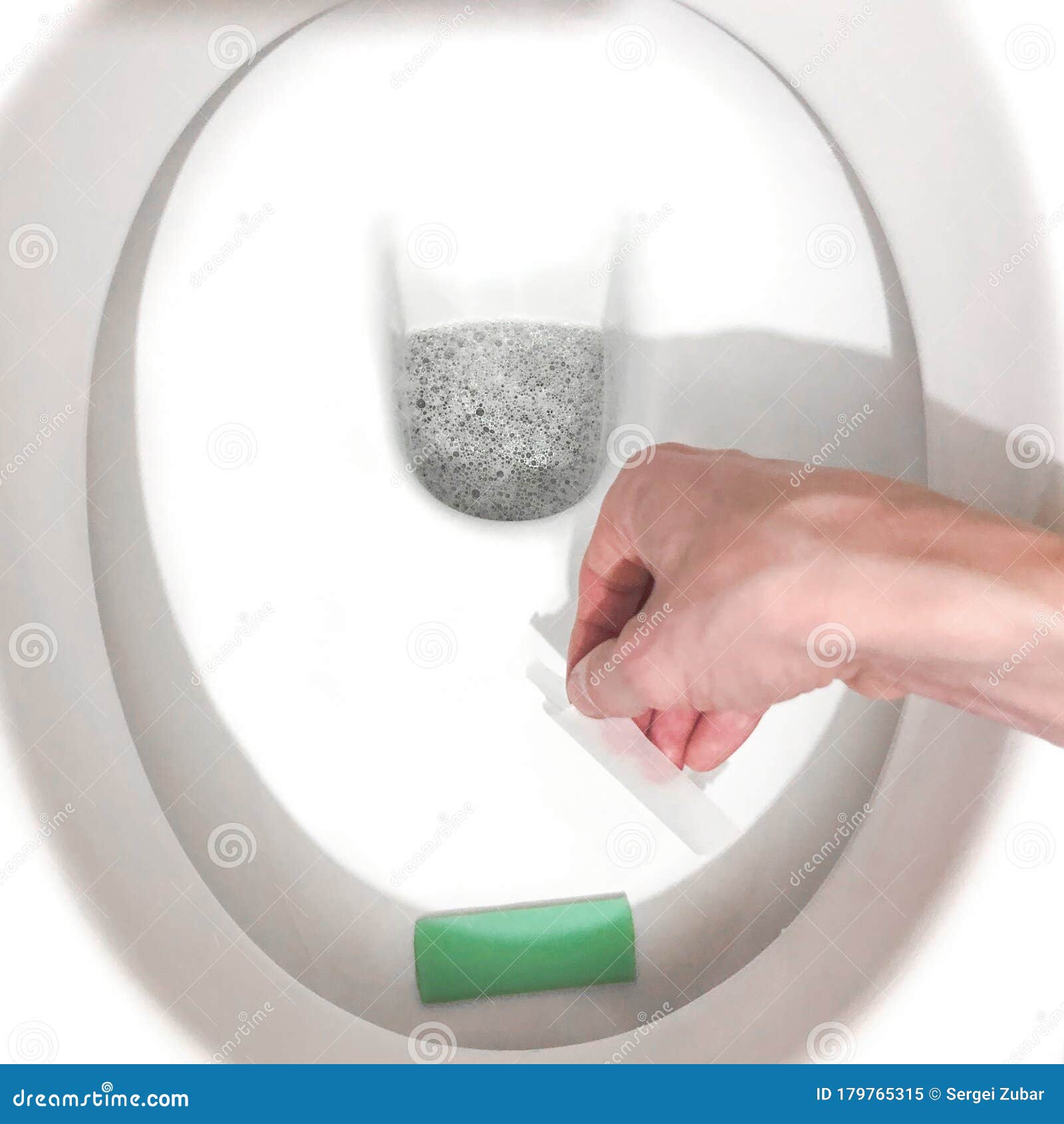 Toilet and Toilet Unit. Toilet Hygiene. Rim Block. Disinfection of the  Toilet Stock Image - Image of freshen, disinfect: 179765315