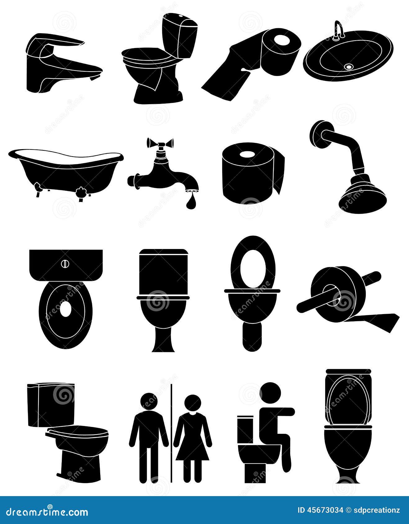 Washroom Cartoon Vector | CartoonDealer.com #75447069