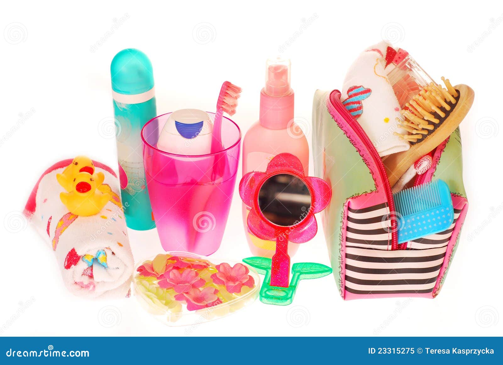 toiletries stuffs for little girl