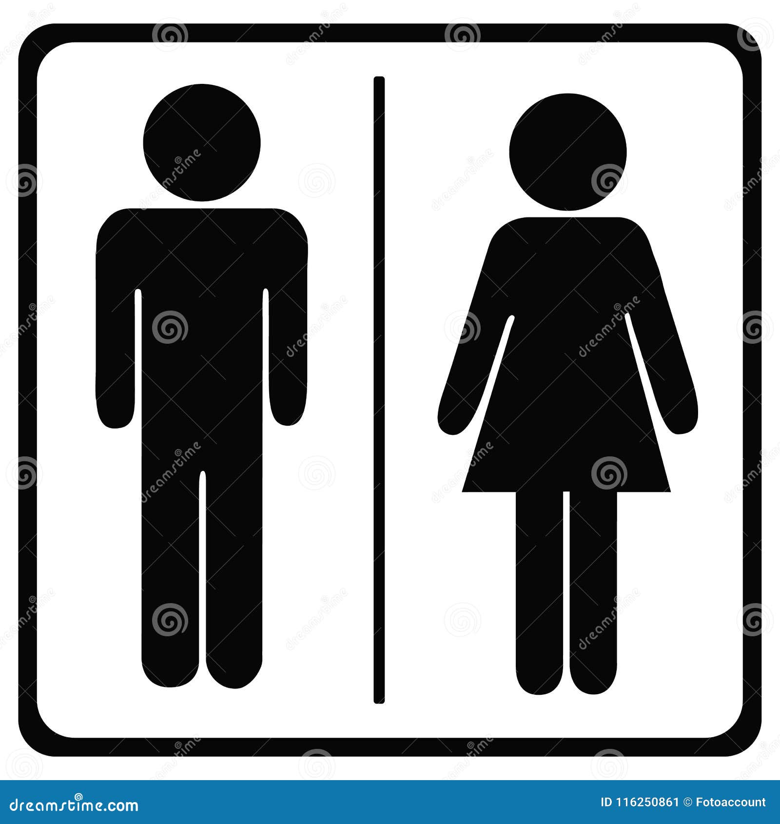toilets icon unisex -   -  on white