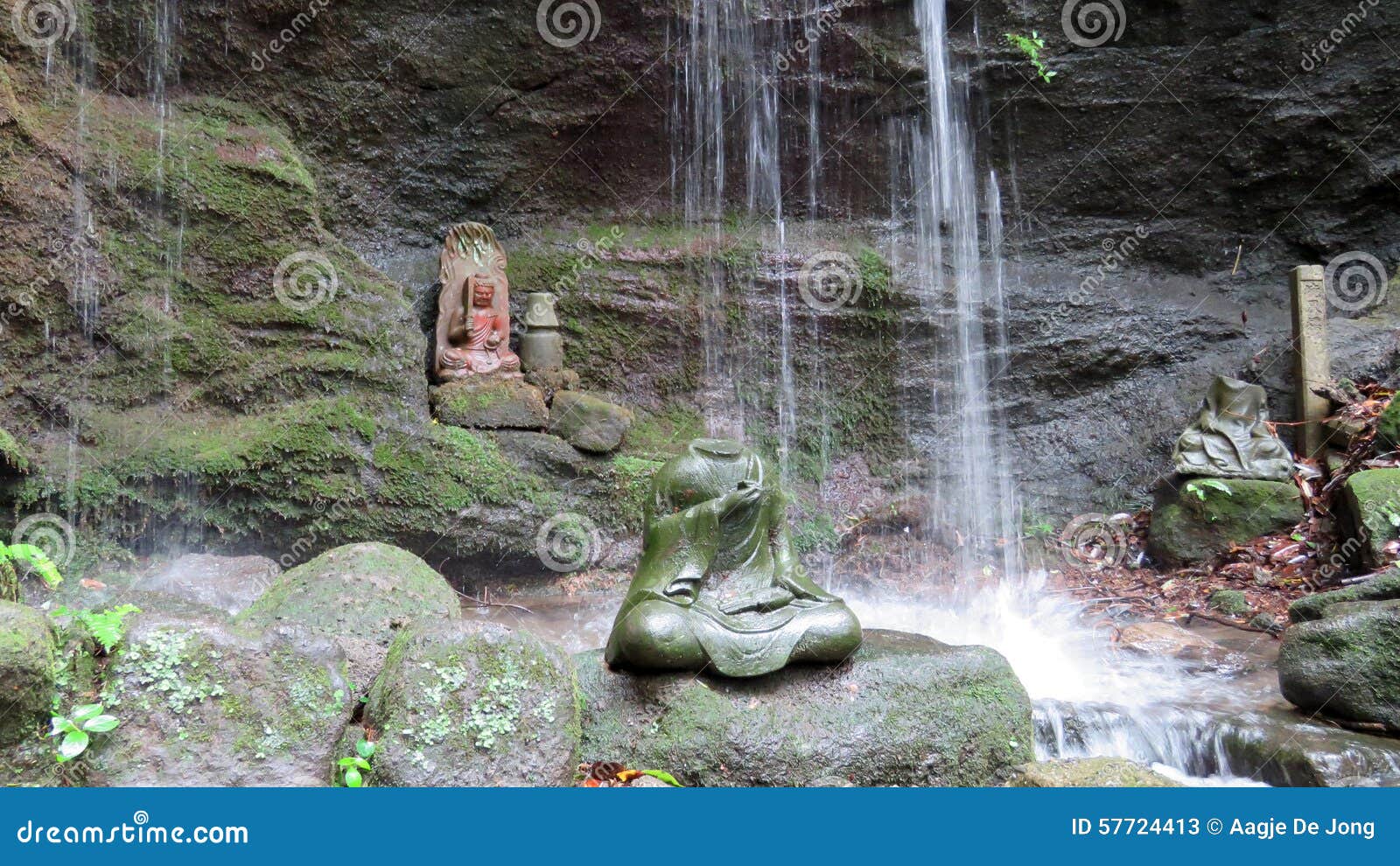 tokai rakan in waterfall at nihon ji temple in japan